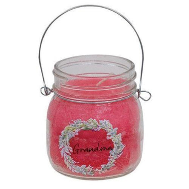 Grandma Wreath Jar Candle 6oz Strawberry Lemonade - The Fox Decor